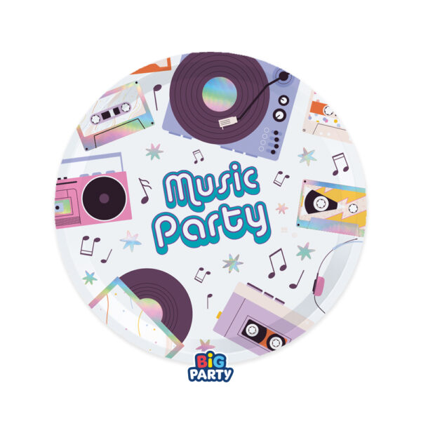 Πιάτα γλυκού Music Party (6 τεμ)