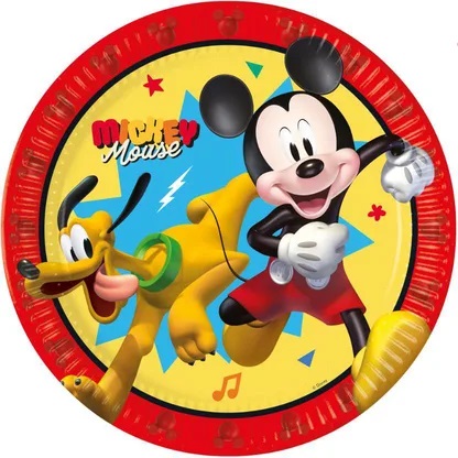 Πιάτα φαγητού Mickey Jump IntoFun (8 τεμ)