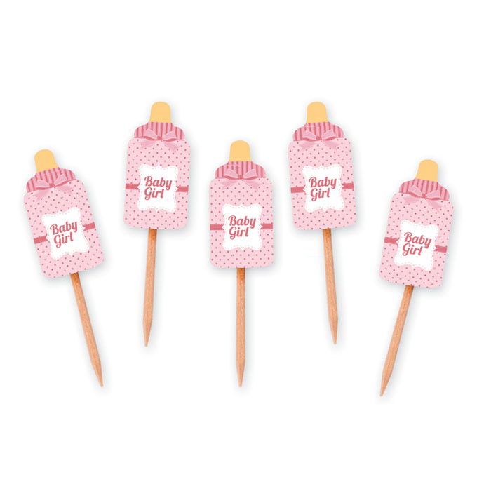 Topper Cupcake - Μπιμπερό Baby Girl (25 τεμ)