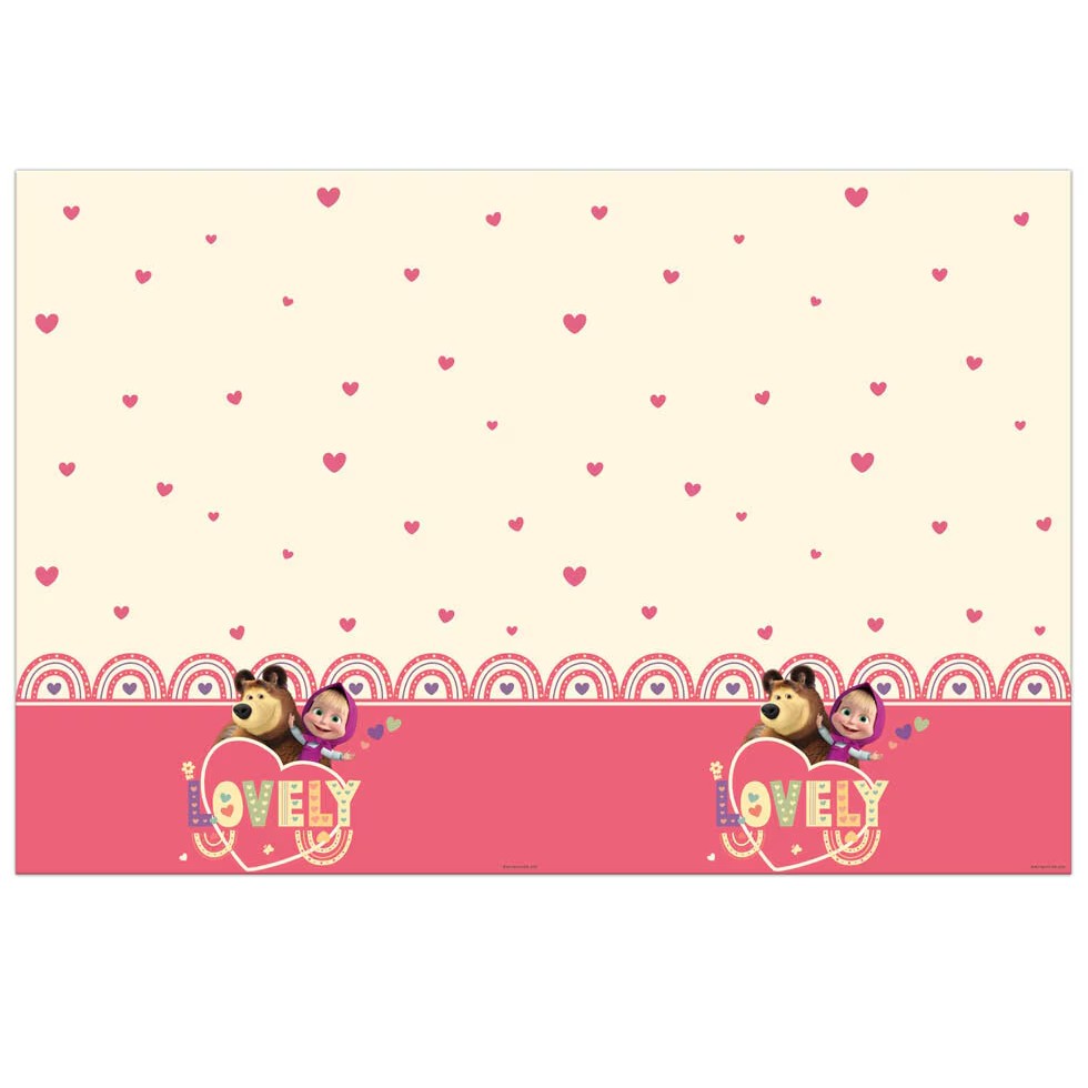 Τραπεζομάντηλο Μάσα και Αρκούδος (120 x 180 cm)