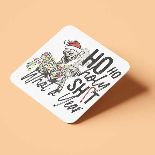 Χριστουγεννιάτικο Σουβέρ Skeleton – Ho Ho Holy Sh*t What a Year