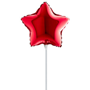 10" Mini Shape μπαλόνι Κόκκινο Αστέρι