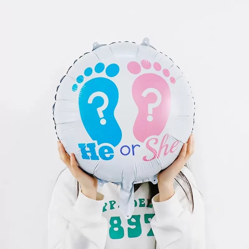 18'' Μπαλόνι για Gender Reveal - He Or She - Image 2