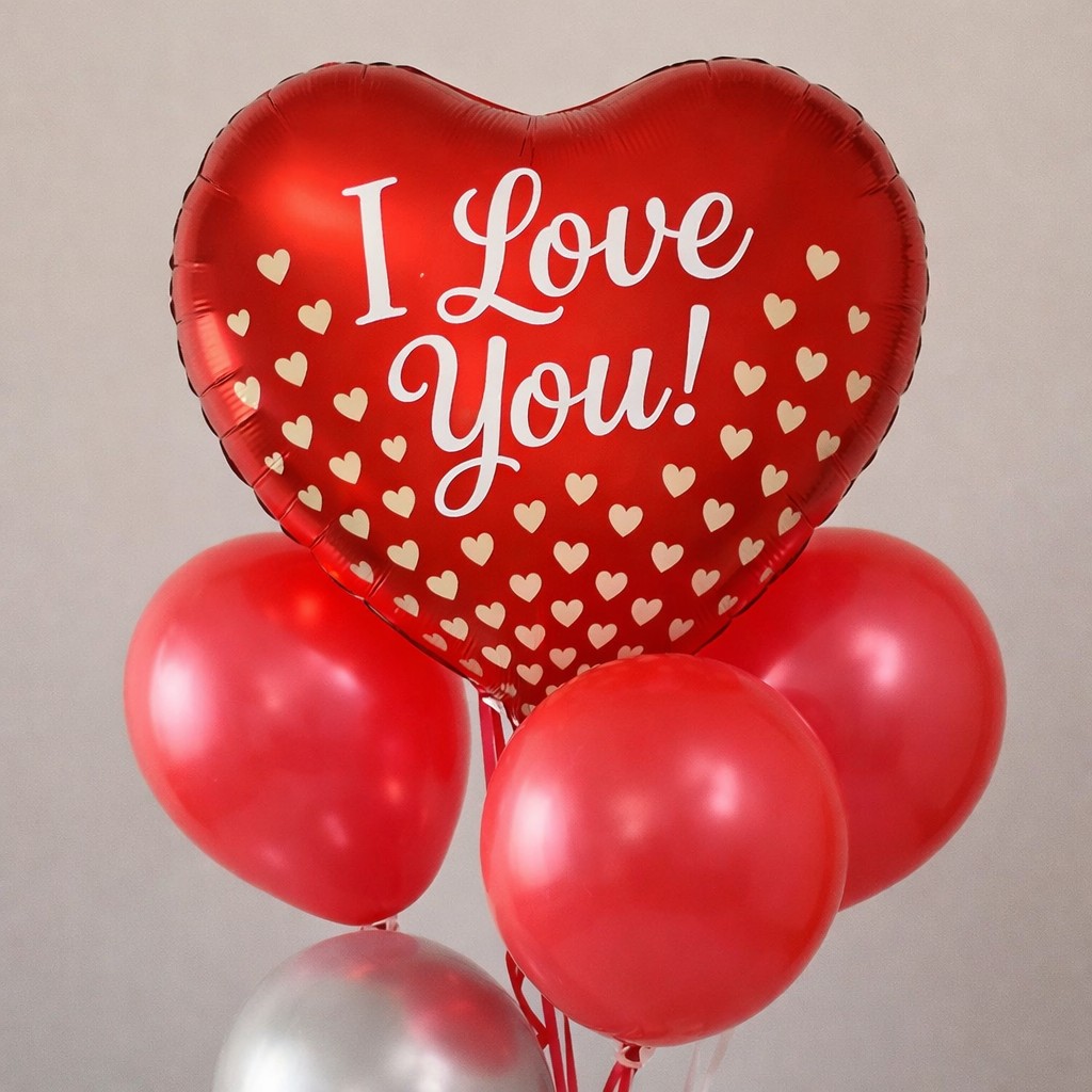 18'' Μπαλόνι μικρές καρδιές ''I Love You'' - Image 2