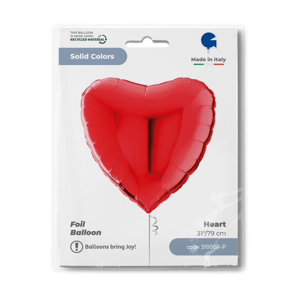 31" Μπαλόνι κόκκινη Καρδιά - Image 3
