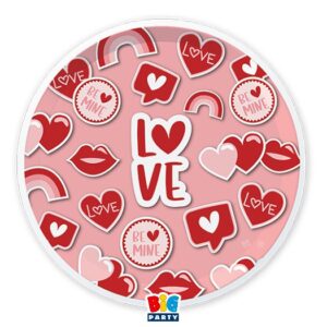 Χάρτινα Πιάτα - Love (6 τεμ)