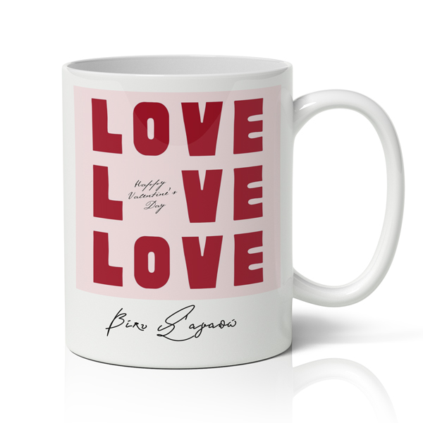 Κούπα αγίου βαλεντίνου  με όνομα love