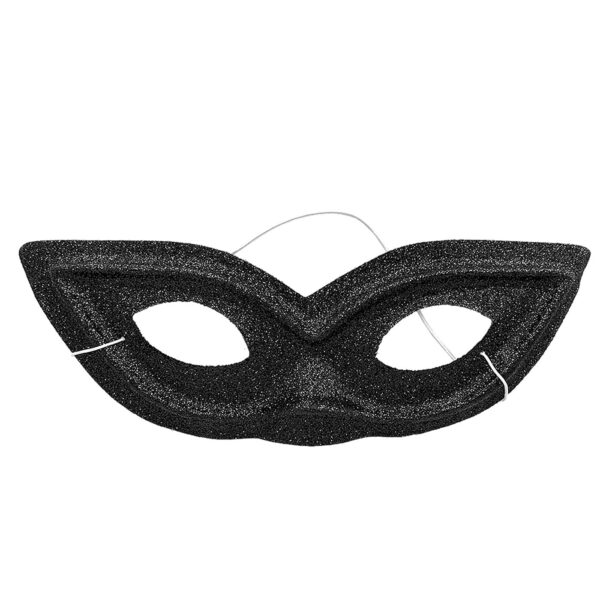 Μάσκα μαύρη με glitter