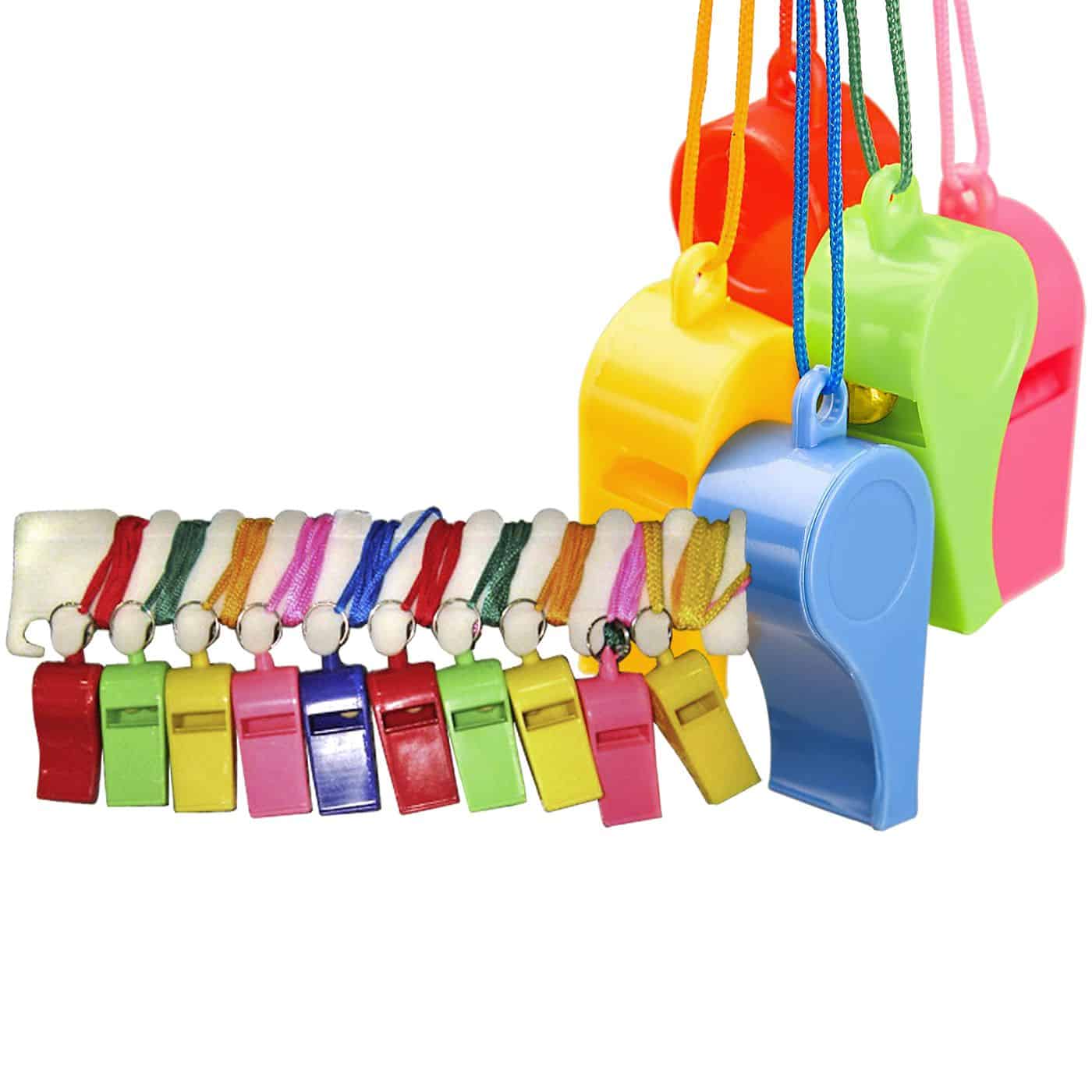 σφυρίχτρες πλαστικές χρωματιστές