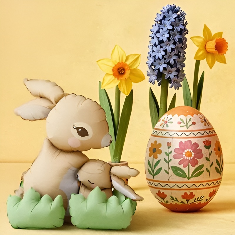 29" Standing Μπαλόνι Κουνελάκια - Image 2