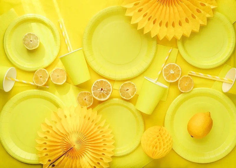 Κίτρινα Χάρτινα Ποτήρια (6 τεμ) - Image 2