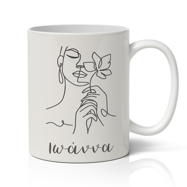 Κούπα Για Γιορτή Γυναίκας - Line Art