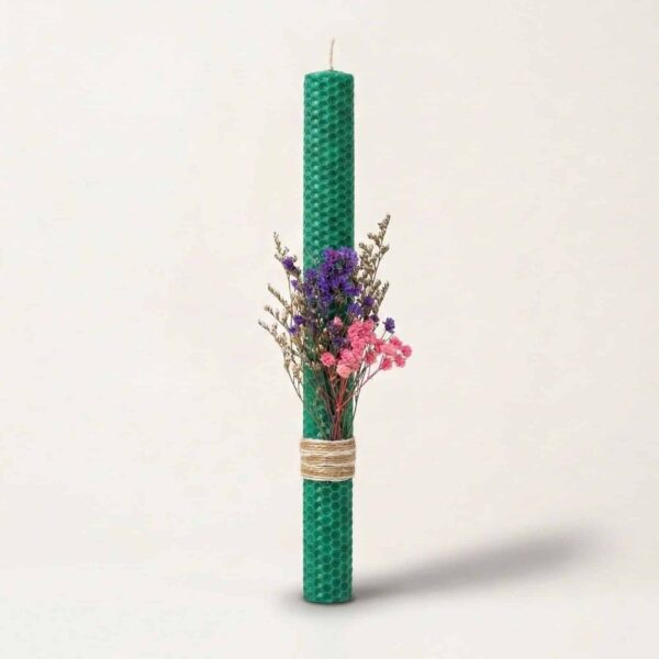 Λαμπάδα Μελισσοκέρι Πράσινο