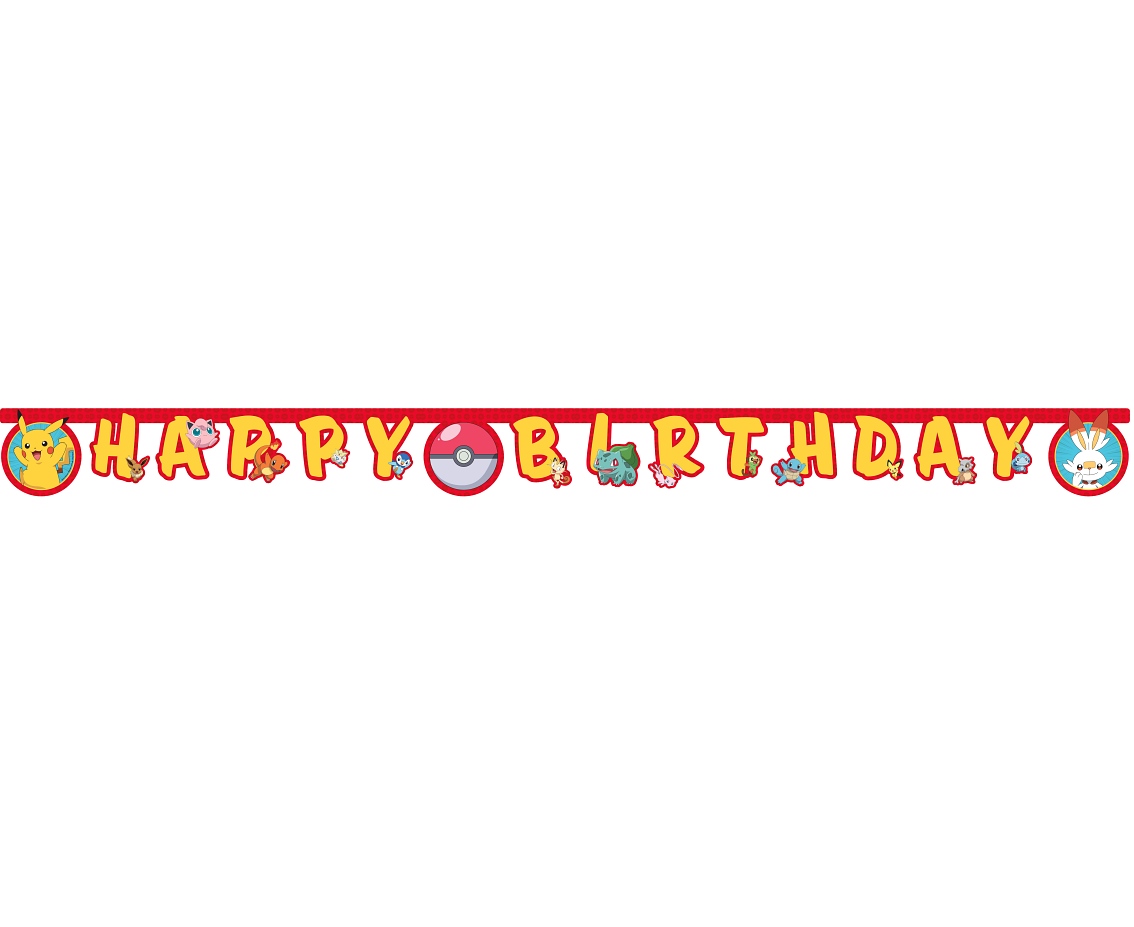 Pokemon Γιρλάντα "Happy Birthday" - Image 2