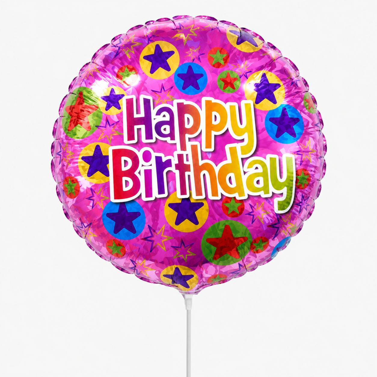 10'' Μπαλόνι Πολύχρωμο Happy Birthday
