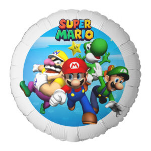 Μπαλόνι Super Mario Foil Tυπωμένο με Όνομα 18"