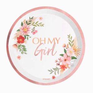 Πιάτα πάρτυ - Oh My Girl Floral (8 τεμ)
