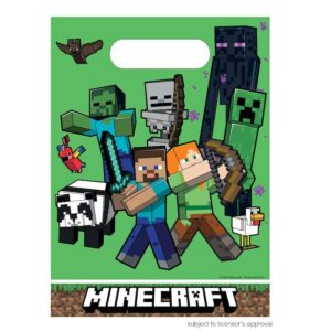 Πλαστικά Σακουλάκια για Δωράκια - Minecraft (6 τεμ)