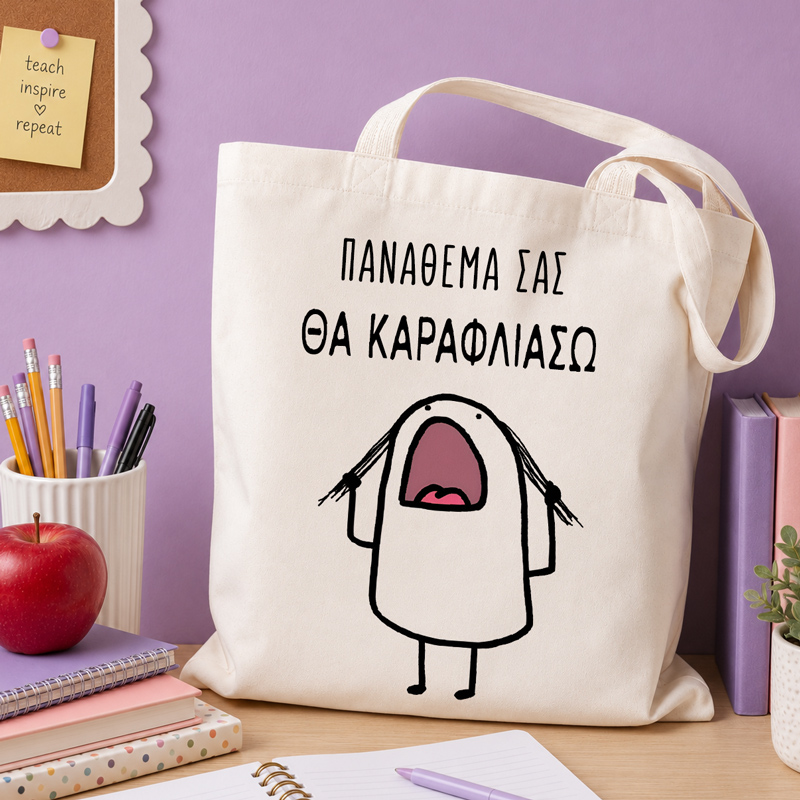 Τσάντα για Δασκάλα – Θα Καραφλιάσω