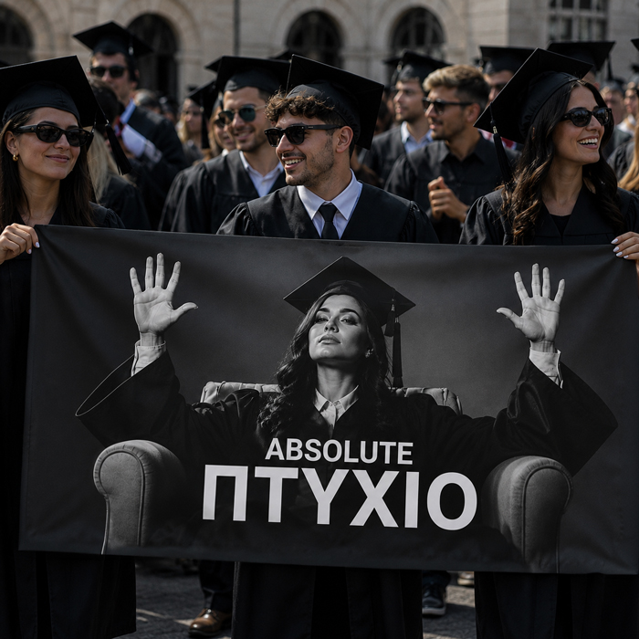 Πανό Αποφοίτησης με Φωτογραφία - Absolute Πτυχίο