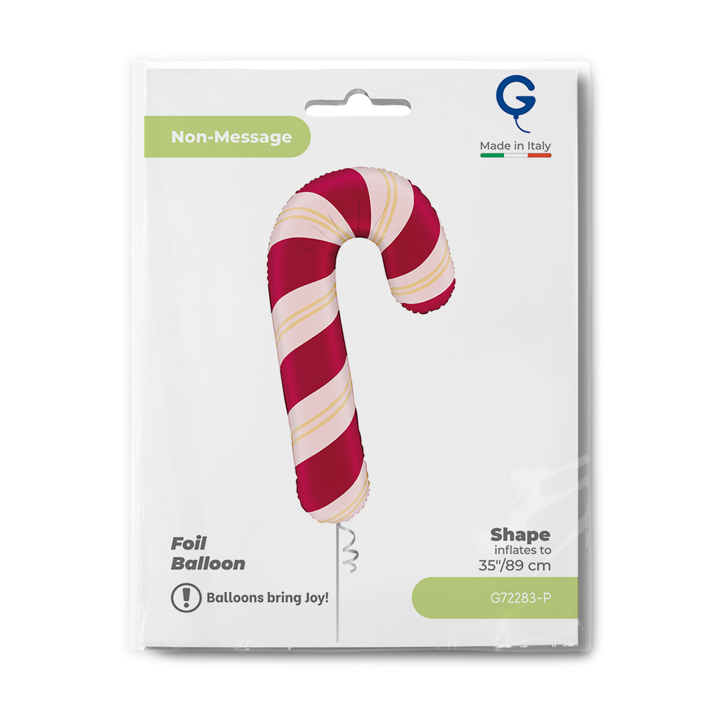 35″ Μπαλόνι - Κόκκινο Candy Cane - Image 2