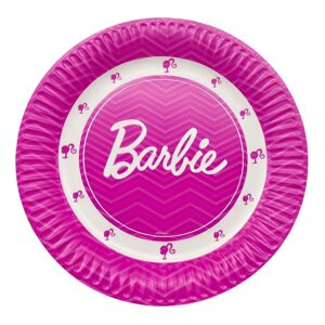 Χάρτινα Πιάτα Φαγητού - Barbie (8 τεμ)