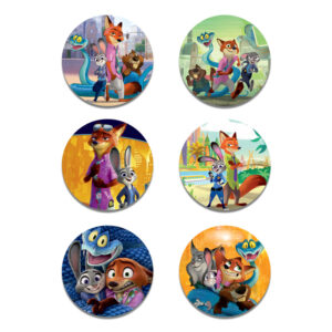 Ξύλινες Κονκάρδες Zootopia (6 τεμ)