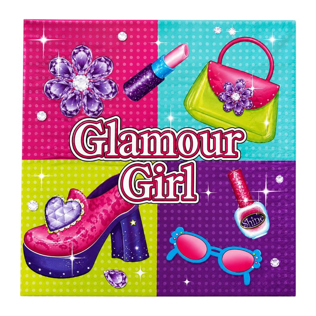 Χαρτοπετσέτες πάρτυ - Glamour Girl (16 τεμ)