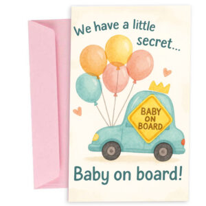 Ευχετήρια Κάρτα Εγκυμοσύνης - Baby On Board