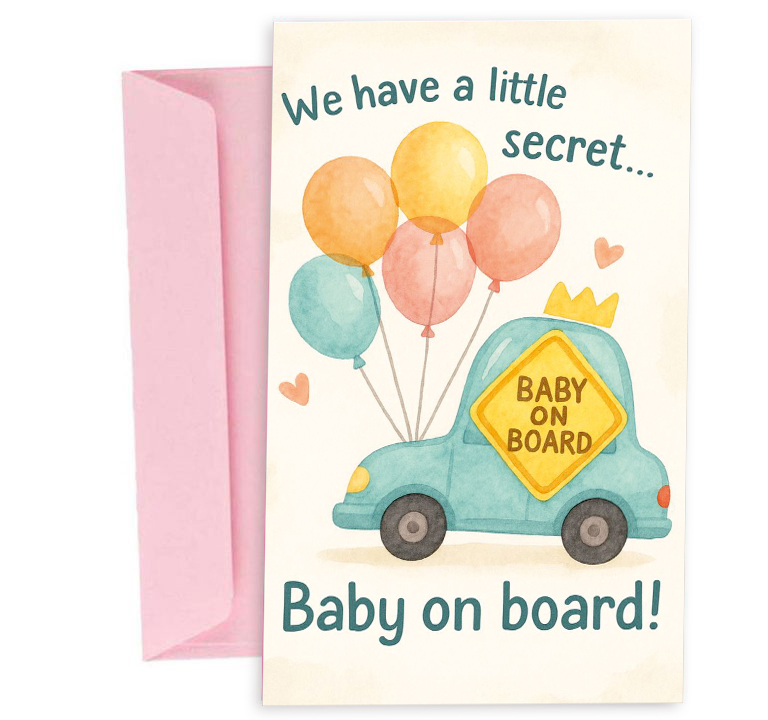 Ευχετήρια Κάρτα Εγκυμοσύνης - Baby On Board