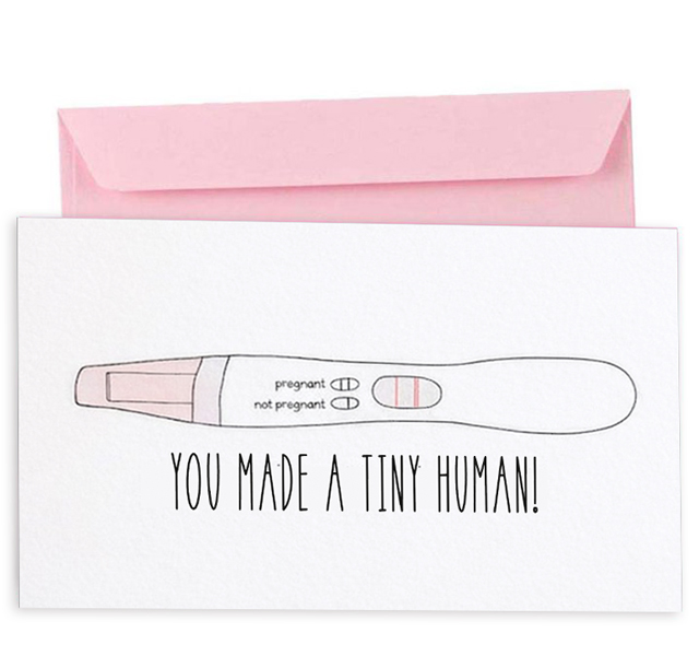 Ευχετήρια Κάρτα Εγκυμοσύνης - You Made a Tiny Human!