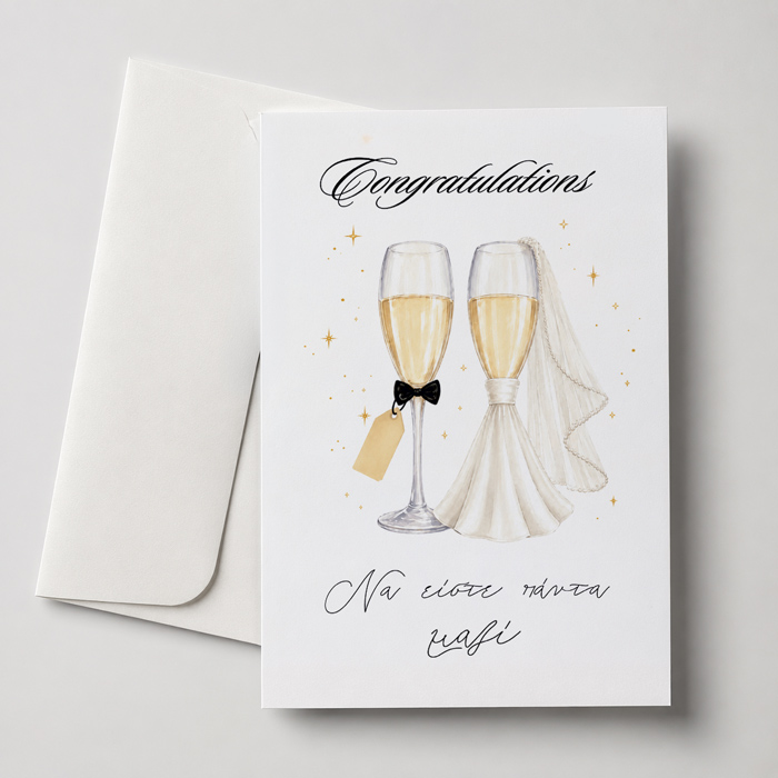 Ευχετήρια Κάρτα Γάμου - Congratulations