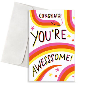 Ευχετήρια Κάρτα - Congrats! You're Awesome!