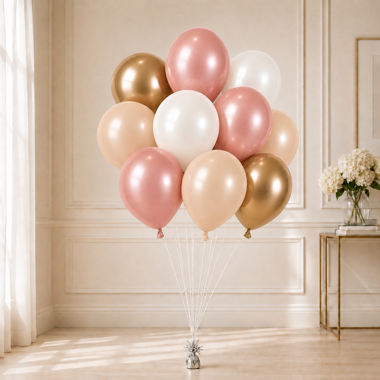 Λάτεξ Μπαλόνια - Pink Chic (10 τεμ) - Image 2