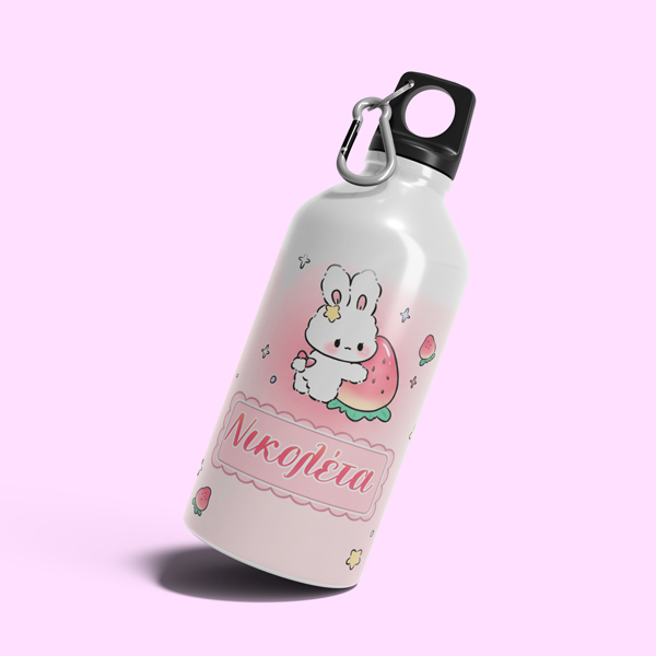 Παιδικό Ανοξείδωτο Παγούρι - Kawaii Λαγουδάκι