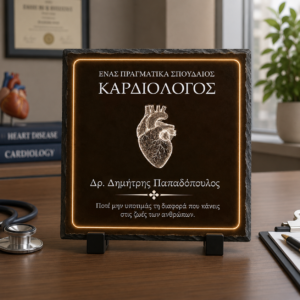 Πέτρινη Κορνίζα Για Γιατρό - Σπουδαίος Καρδιολόγος