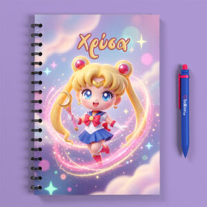 Πρωσοποποιιμενο Τετράδιο - Sailor Moon