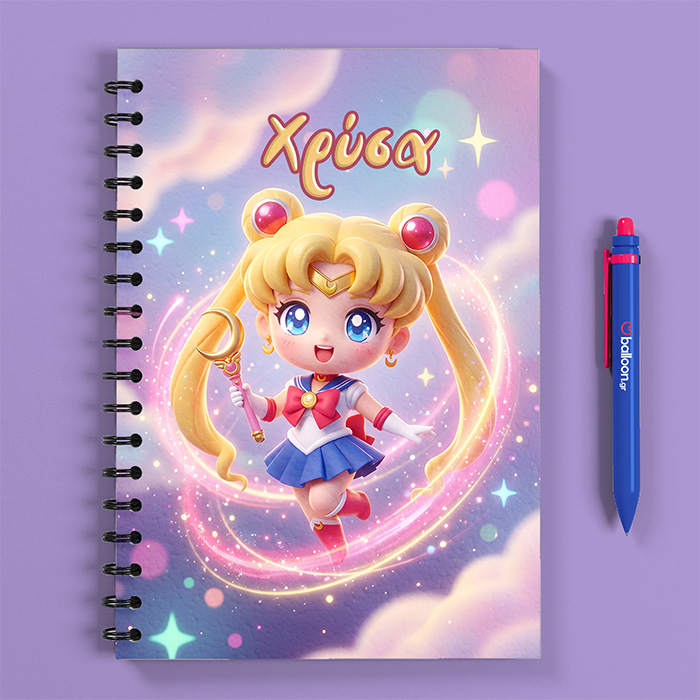 Πρωσοποποιιμενο Τετράδιο - Sailor Moon