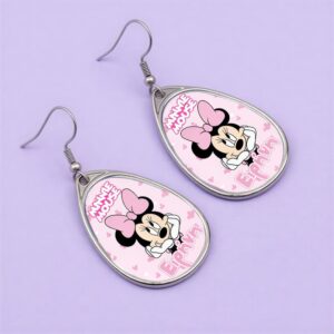 Μεταλλικά Σκουλαρίκια Δάκρυ - Minnie Mouse