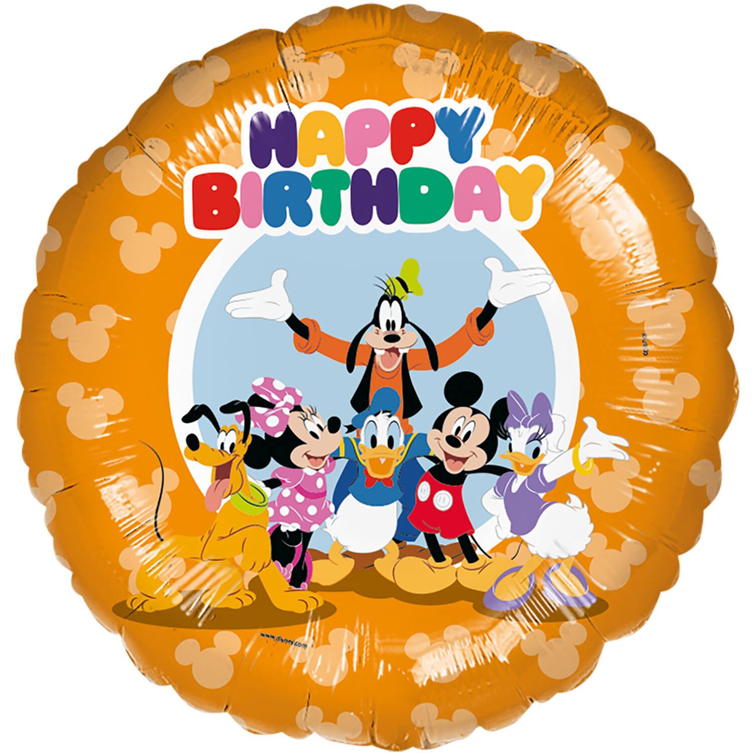 18" Μπαλόνι γενεθλίων πορτοκαλί - Mickey Mouse Friends