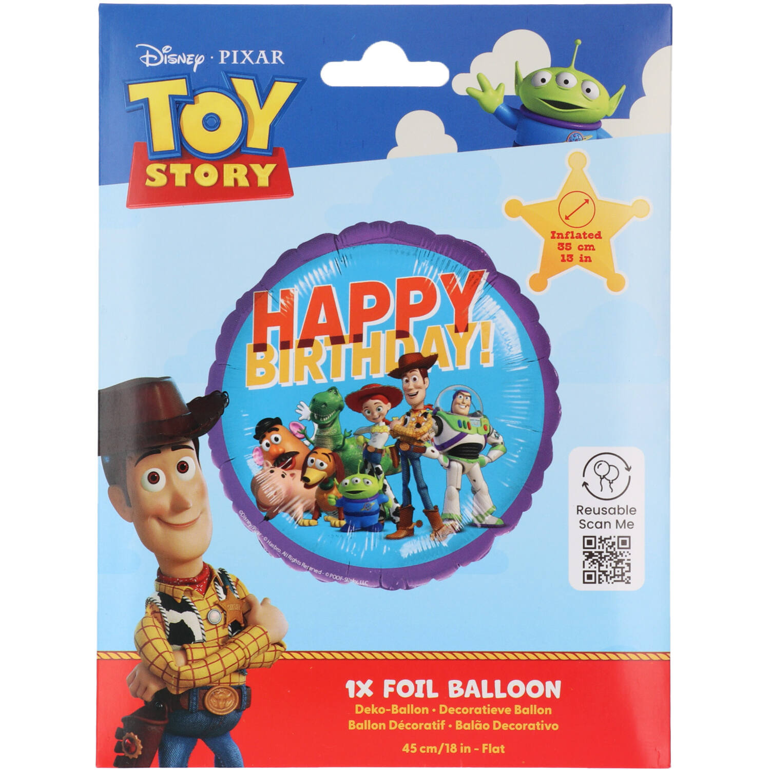 18" Μπαλόνι Toy Story - Happy Birthday - Image 2