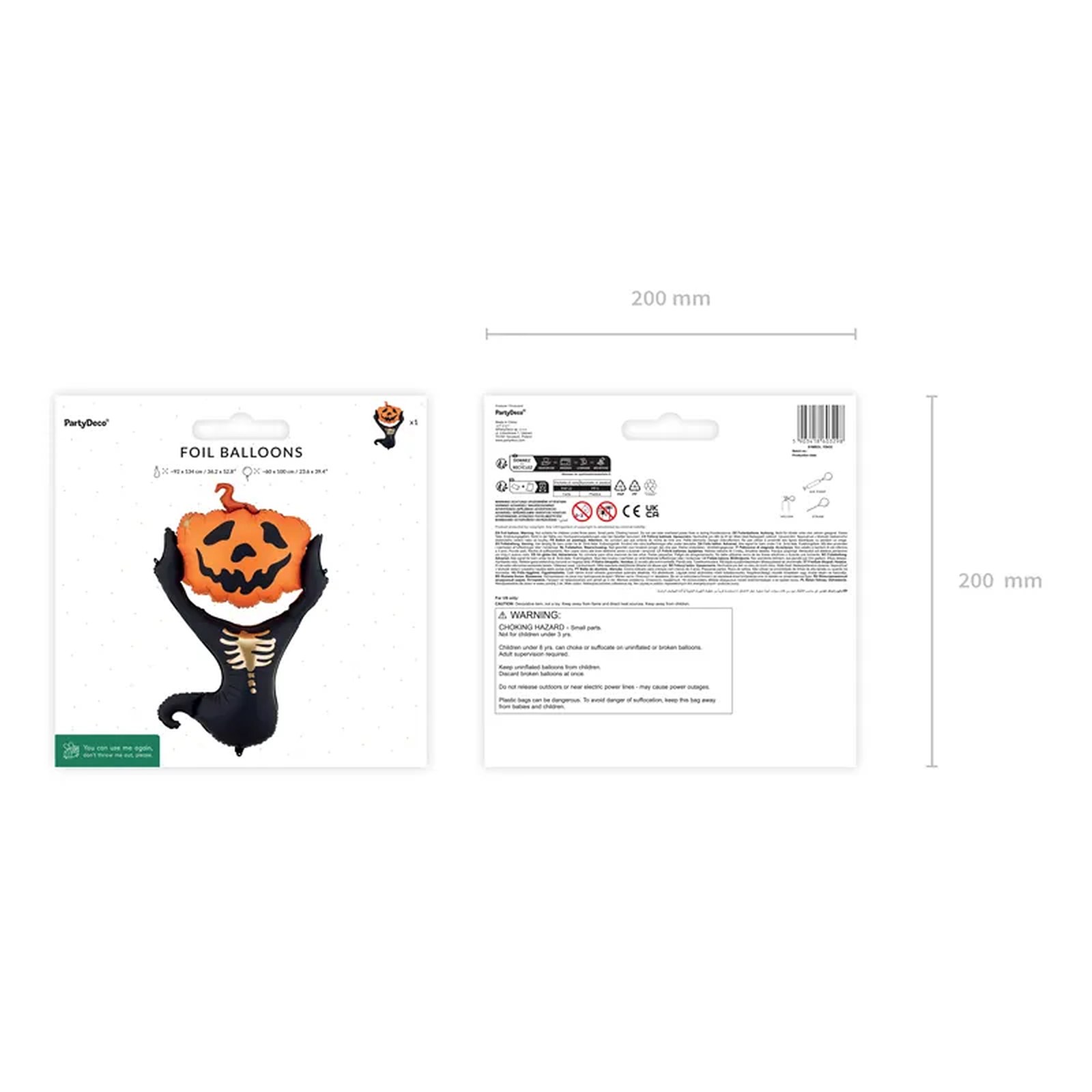 39" Μπαλόνι Halloween - Σκιάχτρο - Image 3