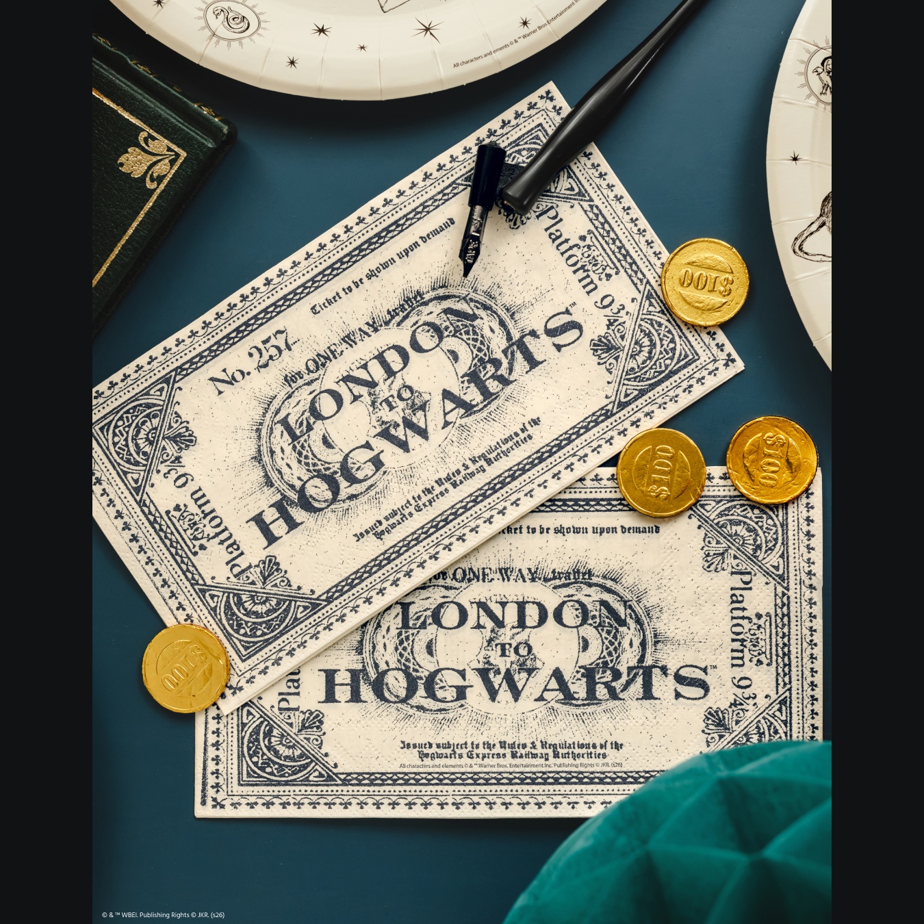 Χαρτοπετσέτες Harry Potter - Εισιτήριο London to Hogwarts (20 τεμ) - Image 4