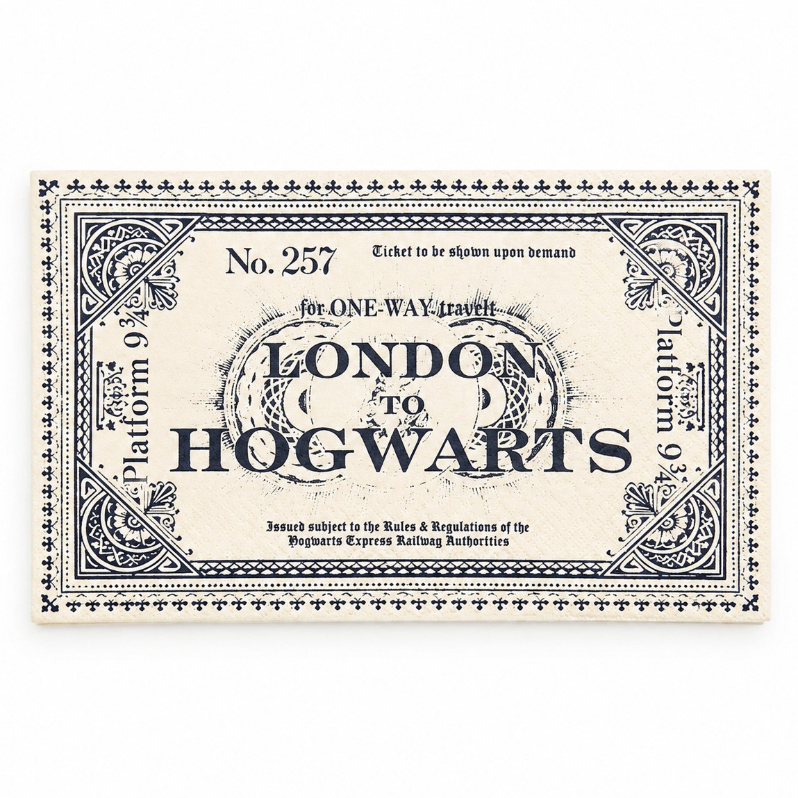 Χαρτοπετσέτες Harry Potter - Εισιτήριο London to Hogwarts (20 τεμ)