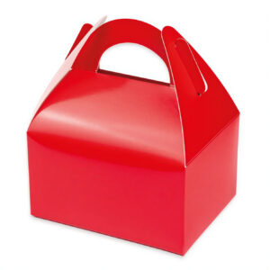Κόκκινο Lunch Box – Χάρτινα Κουτάκια Φαγητού (6 τεμ)