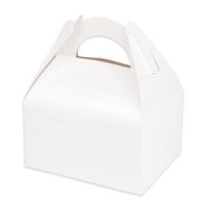 Λευκό Lunch Box – Χάρτινα Κουτάκια Φαγητού (6 τεμ)