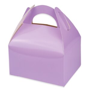 Λιλά Lunch Box – Χάρτινα Κουτάκια Φαγητού (6 τεμ)