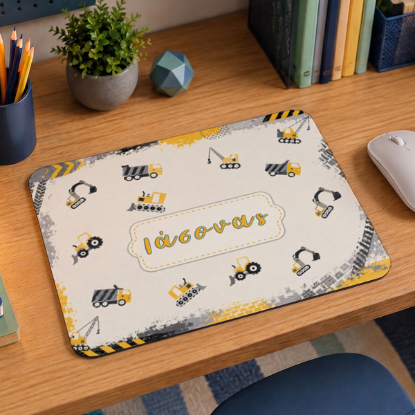 Mouse Pad Gaming - Οχήματα Εργοταξίου με Όνομα