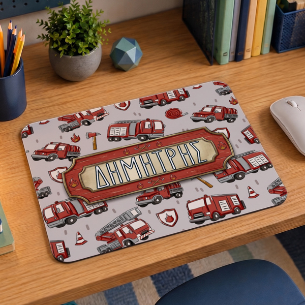Mouse Pad Gaming - Πυροσβεστικά Οχήματα με Όνομα