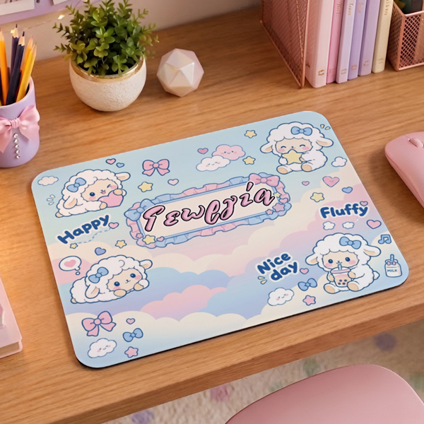 Mouse Pad Gaming - Προβατάκια με Όνομα